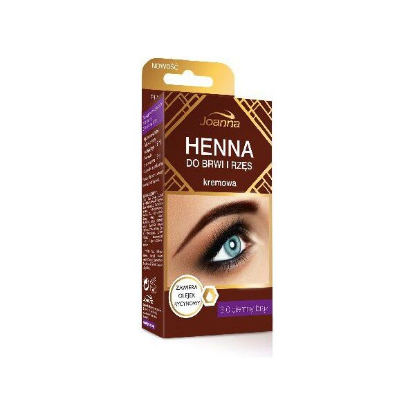Joanna Henna για φρύδια και βλεφαρίδες κρέμα αρ. 3.0 σκούρο καφέ 15 ml 936530 5901018015893