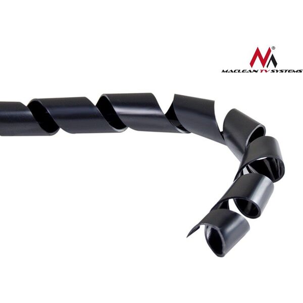 Maclean Spiral Cable Organizer Μαύρο 1 τεμάχιο (MCTV-684) 974235 5902211103417