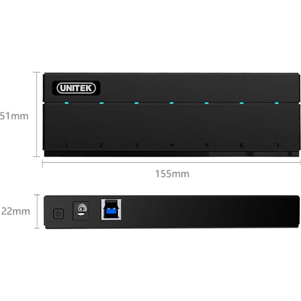 USB HUB Unitek 7x USB-A 3.0 (Y-3184) 975713 4894160010520
