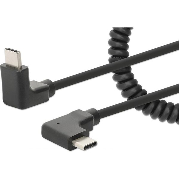 Kabel USB Manhattan USB-C - USB-C Czarny (356213)
