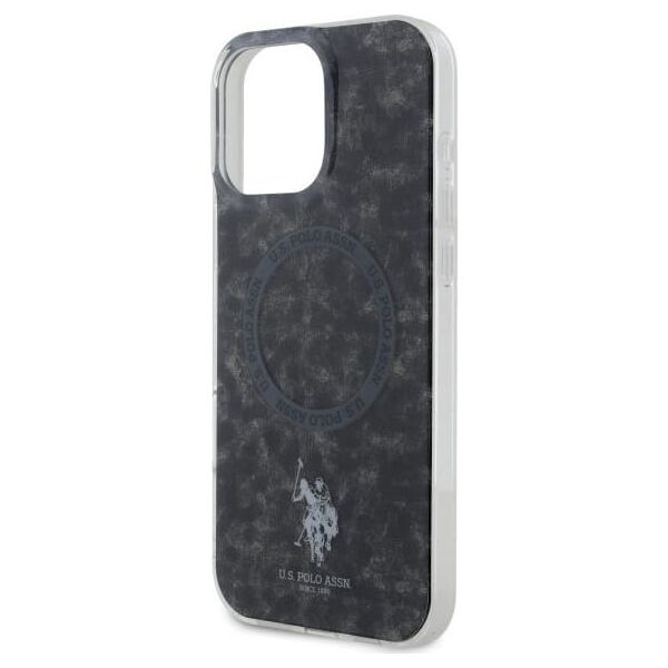 U.S. Polo Assn US Polo USHMP16XHOCLDPK iPhone 16 Pro Max 6.9" czarny/black IML Ring MagSafe