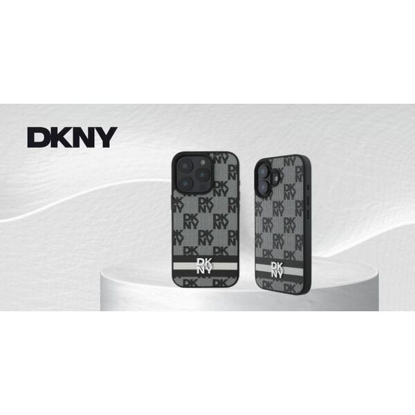 DKNY DKNY DKHCP16SPCPTSSK iPhone 16 6.1" 6.1" czarny/black hardcase Checkered Pattern & Printed Stripes