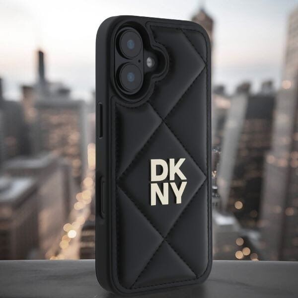 DKNY DKNY DKHCP16SPQDSLK iPhone 16 6.1" czarny/black Quilted Stack Logo