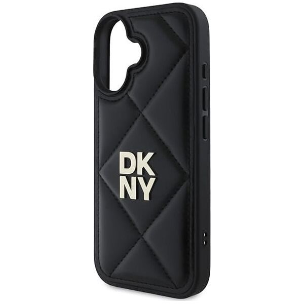 DKNY DKNY DKHCP16SPQDSLK iPhone 16 6.1" czarny/black Quilted Stack Logo