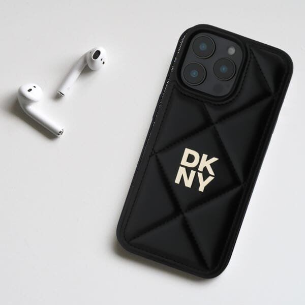 DKNY DKNY DKHCP16XPQDSLK iPhone 16 Pro Max 6.9" czarny/black Quilted Stack Logo