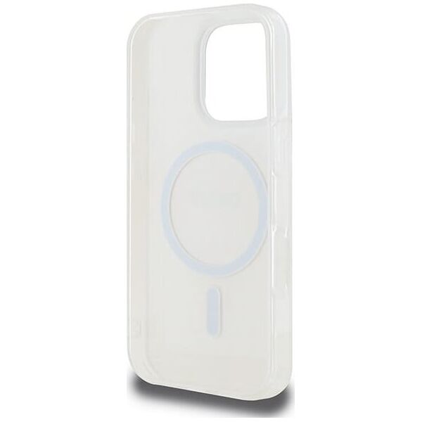 DKNY DKNY DKHMP16LHRHSEP iPhone 16 Pro 6.3" różowy/pink hardcase Repeat texture patern & Stripe MagSafe