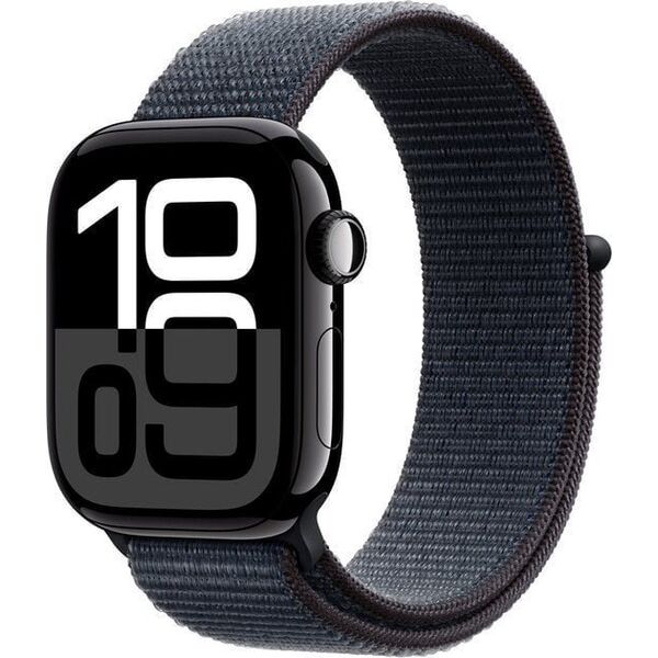Smartwatch Apple Watch 10 GPS + Cellular 46mm Jet Black Alu Sport Loop Granatowy  (MWY53ET/A)