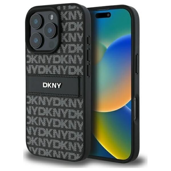 DKNY DKNY DKHCP16XPRTHSLK iPhone 16 Pro Max    6.9" czarny/black hardcase Texture Pattern Tonal Stripe