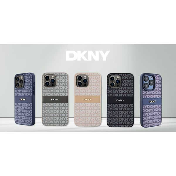 DKNY DKNY DKHCP16XPRTHSLK iPhone 16 Pro Max    6.9" czarny/black hardcase Texture Pattern Tonal Stripe
