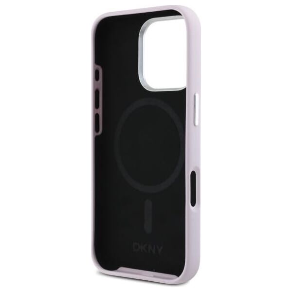 DKNY DKNY DKHMP16LSMCHLP iPhone 16 Pro 6.3"    różowy/pink hardcase Liquid Silicone Small Metal Logo MagSafe