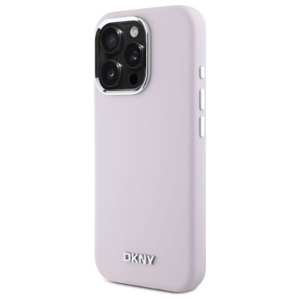 DKNY DKNY DKHMP16LSMCHLP iPhone 16 Pro 6.3"    różowy/pink hardcase Liquid Silicone Small Metal Logo MagSafe