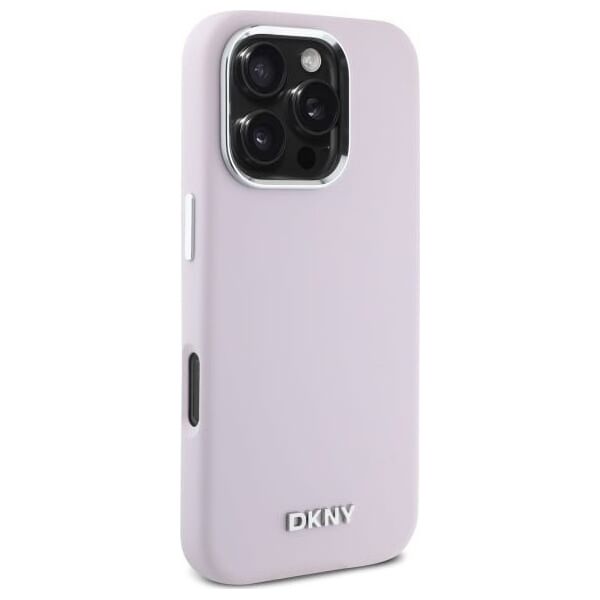 DKNY DKNY DKHMP16LSMCHLP iPhone 16 Pro 6.3"    różowy/pink hardcase Liquid Silicone Small Metal Logo MagSafe