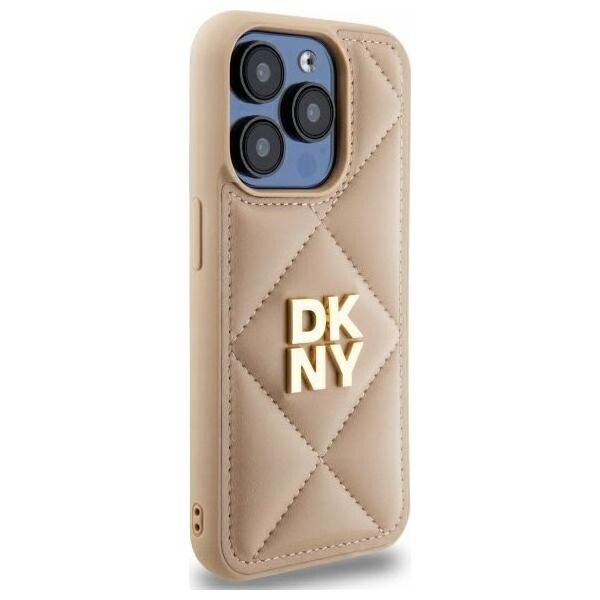 DKNY DKNY DKHCP15LPQDSLE iPhone 15 Pro 6.1" beige/beige Quilted Stack Logo