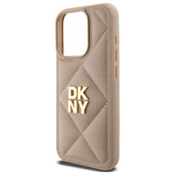 DKNY DKNY DKHCP15LPQDSLE iPhone 15 Pro 6.1" beige/beige Quilted Stack Logo