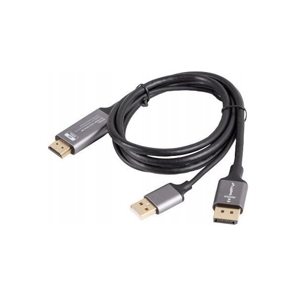 Lanberg Kabel adapter Lanberg HDMI (M) -> Displayport (M) 1,8M 4K czarny