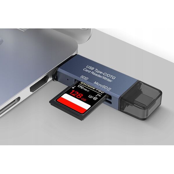 Czytnik Czytnik kart USB3.0 + TypeC