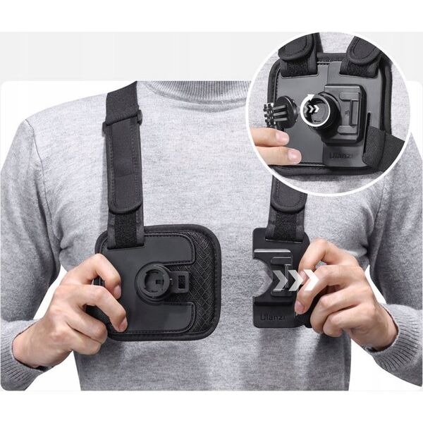 Ulanzi Szelki Chest Mount Go-quick Ii Gopro Sjcam Dji Xiaomi Telefon /  Ulanzi / Cm028