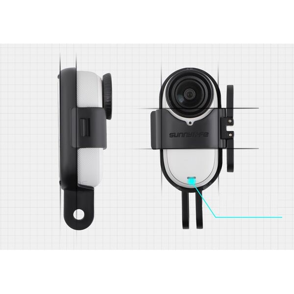 SunnyLife Ramka Obudowa Frame Mount Uchwyt Mocowanie Do Insta360 Insta 360 Go 3 / Go 3s / Zj843