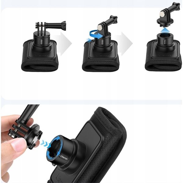 Ulanzi Klips Uchwyt Na Pasek Plecka Go-quick Ii Ulanzi 360s Do Gopro Sjcam Xiaomi Insta360 Dji / Co62