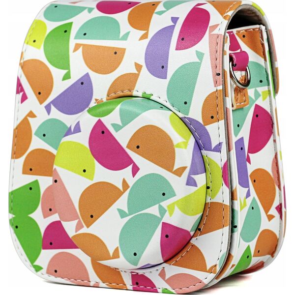 LoveInstant Futerał Etui Case Pokrowiec Do Fuji Instax Mini 11 + Album Na 96 Zdjęć / Wieloryb
