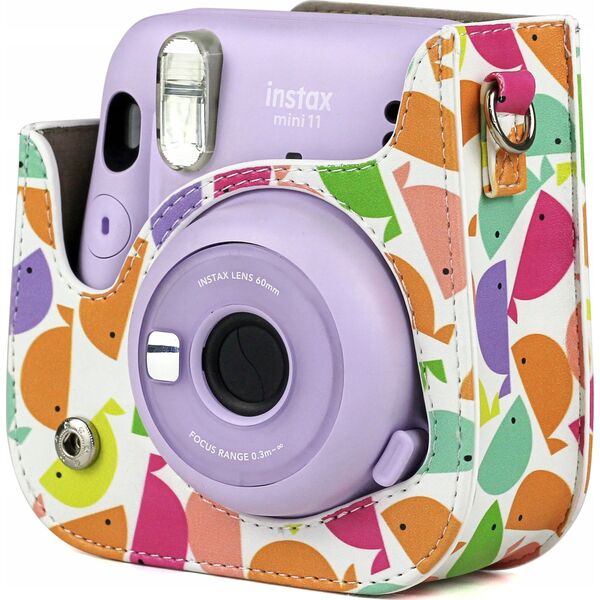 LoveInstant Futerał Etui Case Pokrowiec Do Fuji Instax Mini 11 + Album Na 96 Zdjęć / Wieloryb