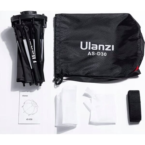 Zestaw studyjny Ulanzi Softbox + 2x Dyfuzor Na Mini Bowens Octa 30cm Ulanzi - L005 L023 Lt028 L024 / As-d30