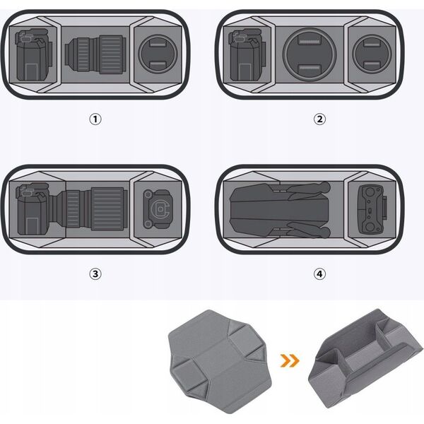 Torba K+F Torba Fotograficzna Walizka Saszetka Etui Na Aparat Kamerę Telefon K&f10l / Kf13.157v2