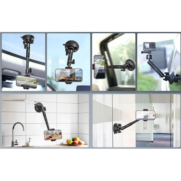 Ulanzi Przyssawka Uchwyt Szyba Monopod 13cm Aparat Kamera Telefon 1/4 Gopro / Ulanzi Zj01