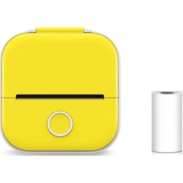 Drukarka etykiet Phomemo Phomemo T02 Drukarka Termiczna Bluetooth Do Zdjęć Naklejek Notatek Etykiet / Żółty
