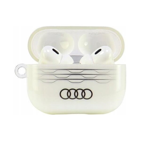 Audi Audi IML Geometric Pattern AirPods Pro 2 cover biały/white AU-IMLAPP2-A6/D3-WE