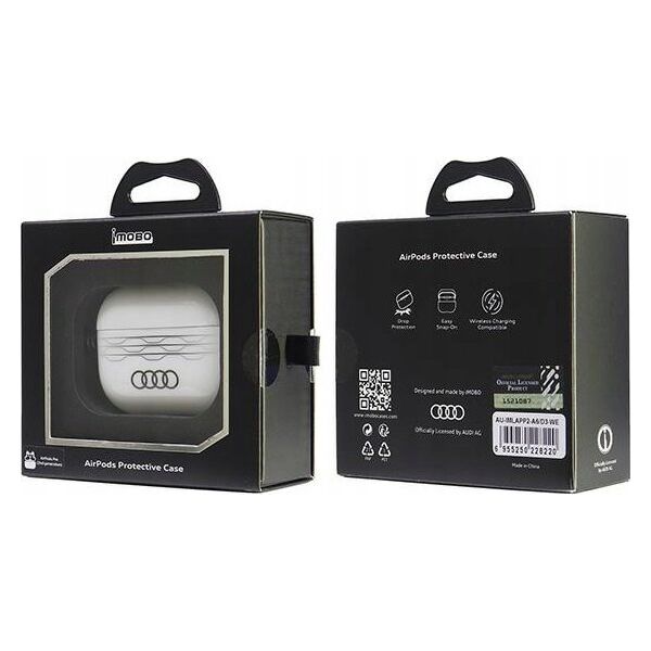 Audi Audi IML Geometric Pattern AirPods Pro 2 cover biały/white AU-IMLAPP2-A6/D3-WE