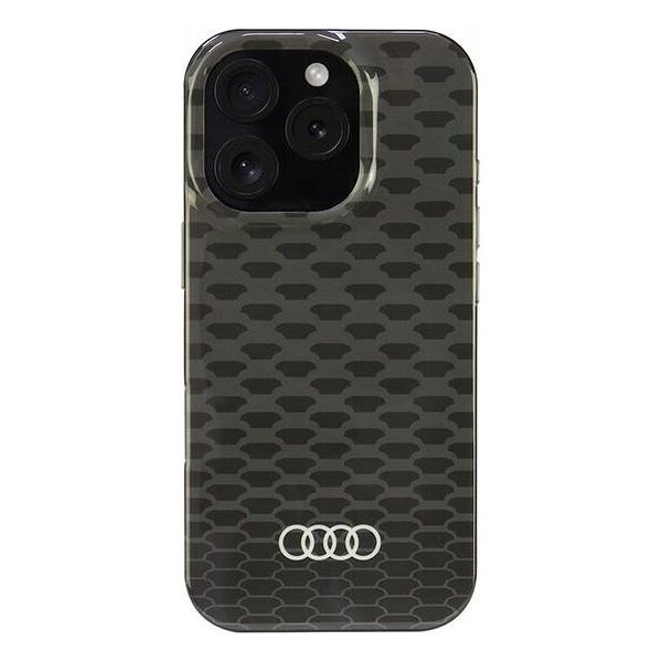 Audi Audi IML Stitching Pattern MagSafe iPhone 16 Pro 6.3" czarny/black hardcase AU-IMLMIP16P-Q5/D3-BK