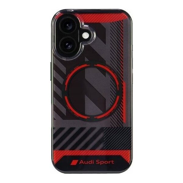 Audi Audi IML Sport MagSafe iPhone 16 6.1" czarny/black hardcase AUS-IMLMIP16-RSQ/D2-BK