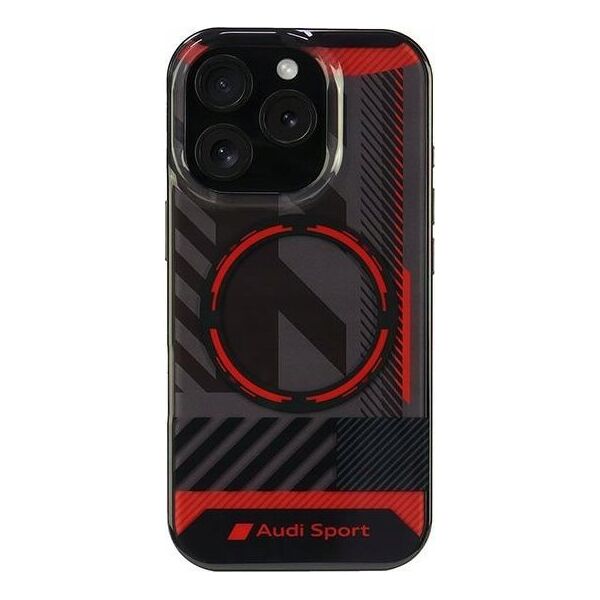 Audi Audi IML Sport MagSafe iPhone 16 Pro 6.3" czarny/black hardcase AUS-IMLMIP16P-RSQ/D2-BK