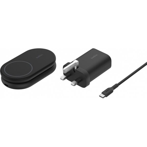Ładowarka Belkin Belkin BOOST Charge magneti. 15W 2in1 +output/USB-C bl.WIZ028vfBK