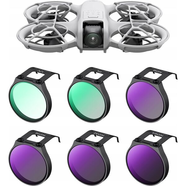 Kf Zestaw Filtrów 6w1 Filtr Polaryzacyjny PL UV ND8 ND16 ND32 ND64 do DJI NEO / SKU.2332
