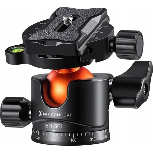 Głowica Kf Głowica Kulowa PANORAMICZNA 3D 16kg Aluminium Arca Swiss / K&F CONCEPT / BH-36L