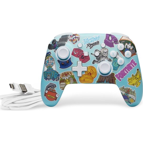 Pad PowerA PowerA SWITCH Pad bezprzewodowy Enhanced Fortnite Sticker Mania