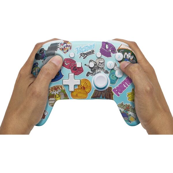 Pad PowerA PowerA SWITCH Pad bezprzewodowy Enhanced Fortnite Sticker Mania