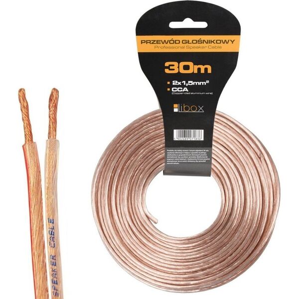 Przewód Libox Kabel głośnikowy 2x1,50 LB0008-30 LIBOX