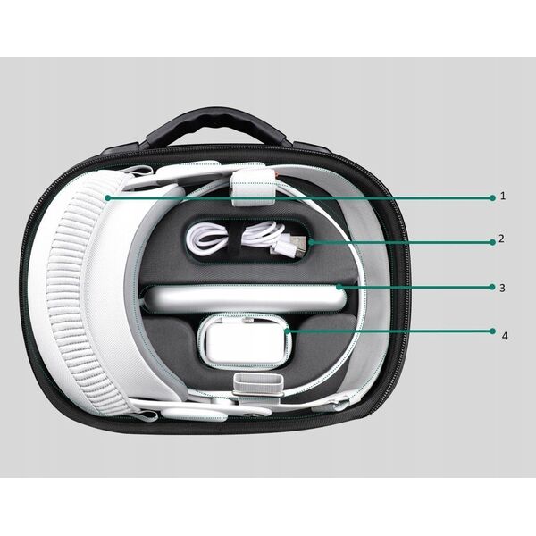 Pokrowiec HiFylux Futerał Etui Pokrowiec Case Walizka Na Okulary Gogle Vr Apple Vision Pro / Ap-bf44-d