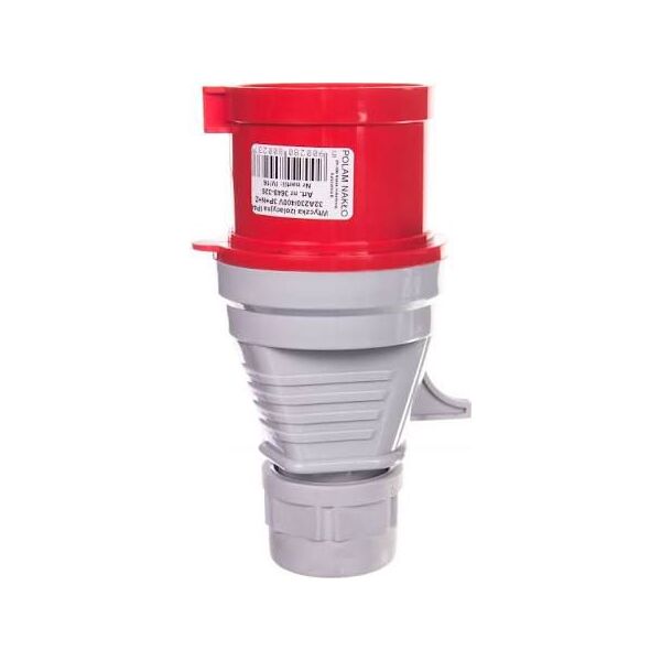 Tarel Wtyczka izolacyjna przenośna 32A 400V 5P IP44 szybkozłączne (3648-326) 3345622 5900280800237