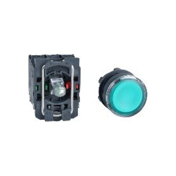 Schneider Electric Przycisk sterowniczy podświetlany 22mm samopowrotny zielony 1Z/1R (XB5AW33M5) 3346701 3389110904086