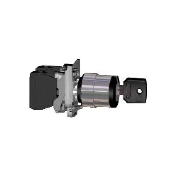Schneider Electric Przełącznik 2 położeniowy klucz 22mm czarny 2Z bez samopowrotu (XB4BG33) 3346849 3389110887150