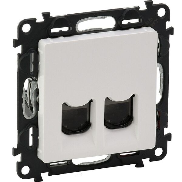Legrand VALENA LIFE Gniazdo komputerowe podwójne RJ45 kat.6 UTP białe (753143) 3362472 3414970475251