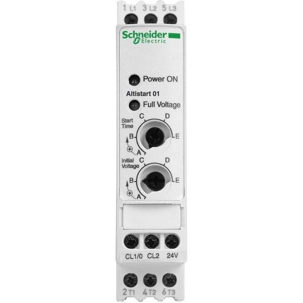 Schneider Electric Softstart 1/3-fazowy 110-480VAC 6A 0,75/1,1/3 230400V Altistart (ATS01N106FT) 3362940 3389110667141