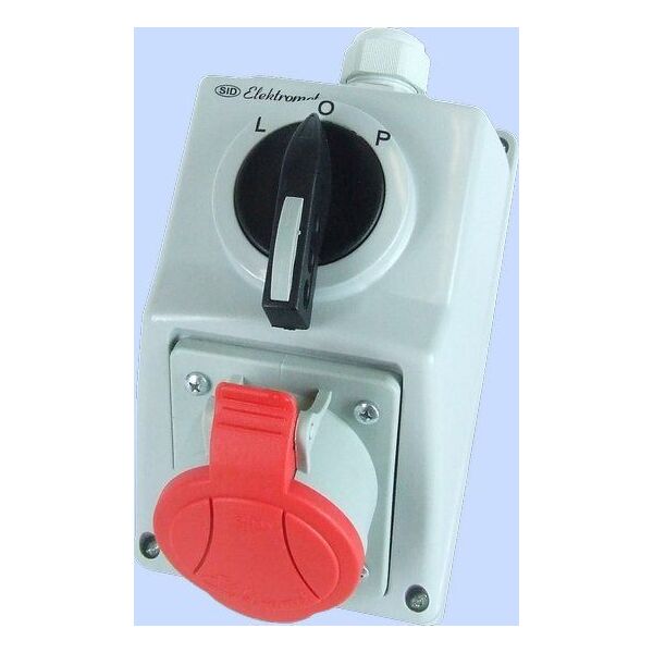 Elektromet Zestaw instalacyjny z gniazdem 5P L-0-P 32A IP54, C32-48N (974009) 3370299 5906197483532