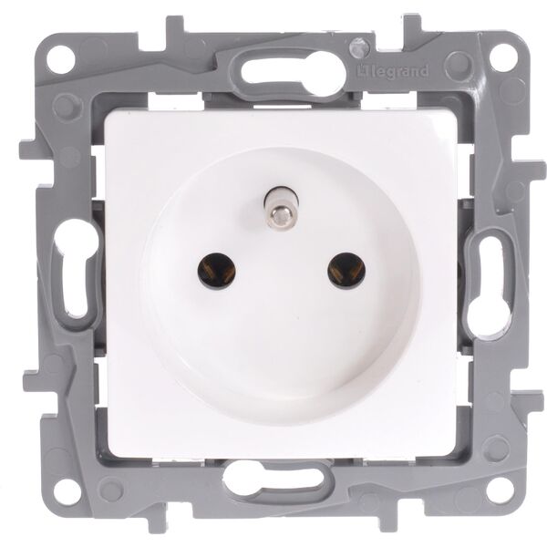 Legrand Gniazdo pojedyncze Niole 2P+Z białe (764540) 3371310 3414971000940