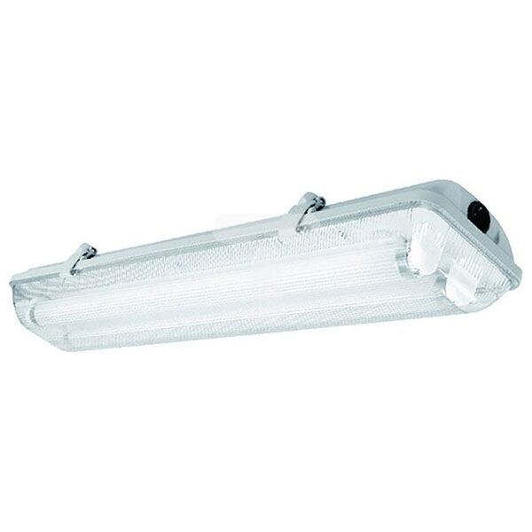 GTV Oprawa hermetyczna HELIOS-LED 218 BIS 2x18W T8 G13 AC 220-240V 50/60Hz IP65 ABS/PS zasilanie jednostr. szara (LD-HEL218B-30) 3377026 5901867163318