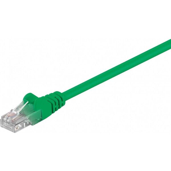 Goobay Kabel krosowy U/UTP kat.5e zielony 5m (68378) 3382358 4040849683787